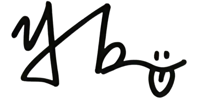 Yubin's signature